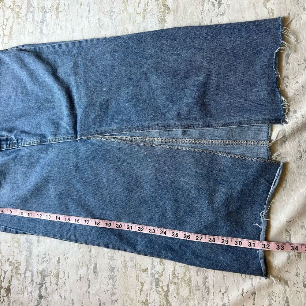 Happily Grey crossover Denim Midi Skirt - Picture 6 of 9